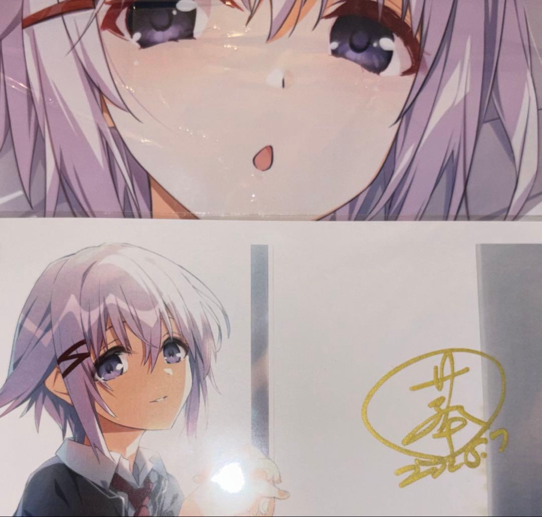 音無彩名　抱き枕カバー　C106 直筆サイン入りイラストカード　2種類まとめ売り