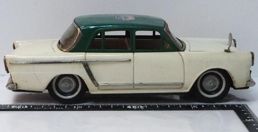 イチコー【日野コンテッサ 緑/白 ホイル1個交換ミラー自作】ブリキ ミニカー箱無