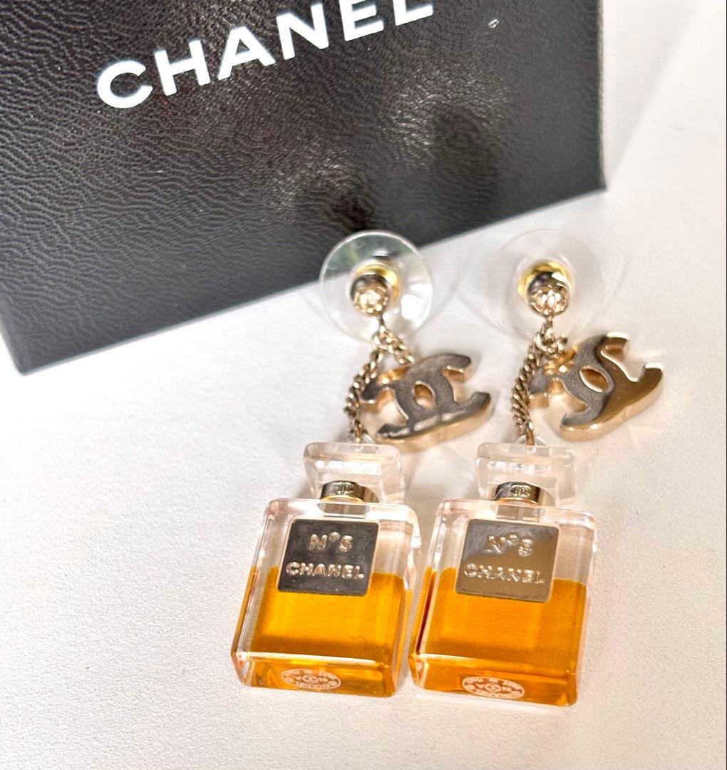 CHANEL シャネルヴィンテージ香水ボトル型ピアス1994秋冬コレクション