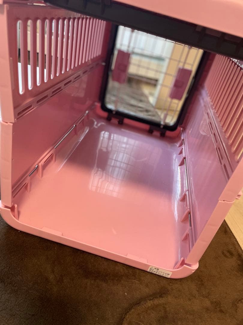 Richell ペットキャリー 2個セット ホワイト・ピンク