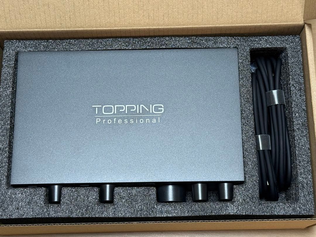 Topping E2x2 OTG ブラック オーディオインターフェイス