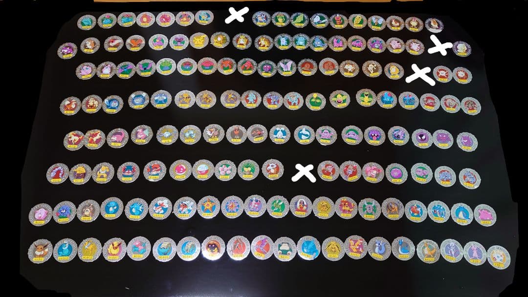 ポケモン初期　じゃんけんメンコ　148枚　おまけ付き