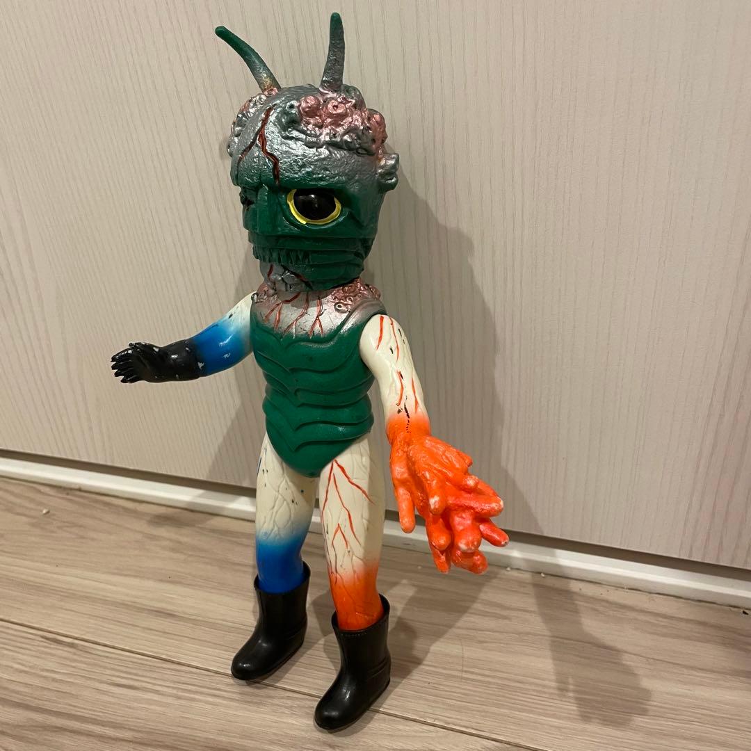 最終価格 バンダイ フランケルゲ ソフビ 当時物 超人バロム1 ブルマァク