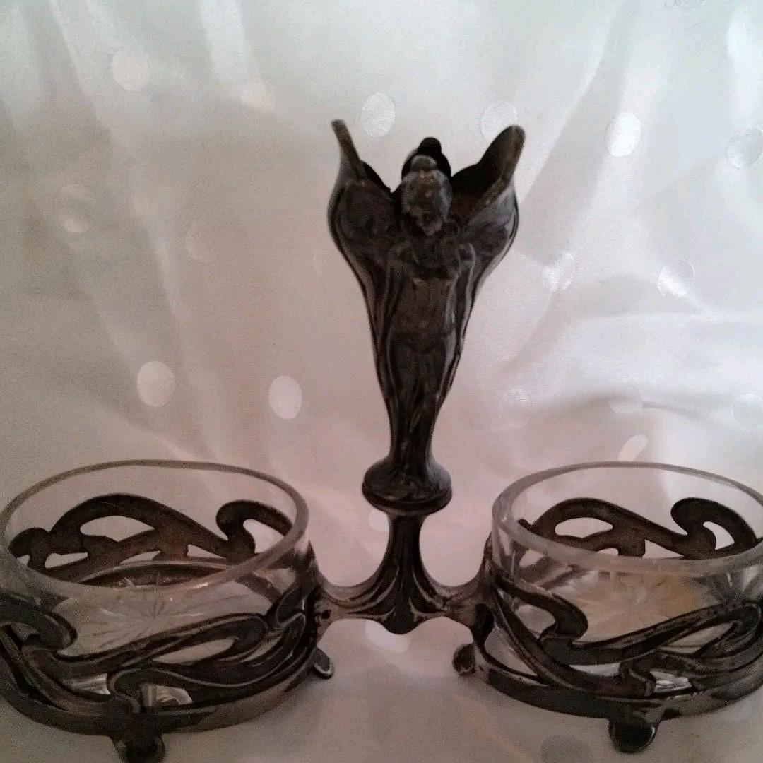 匿名配送、おまとめ購入歓迎、女神の、塩入れ。アンテイーク。テ一ブル用品。