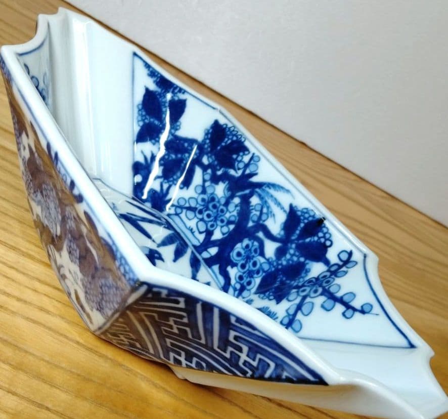 ☆ 平安三楽 清水焼 舟型鉢