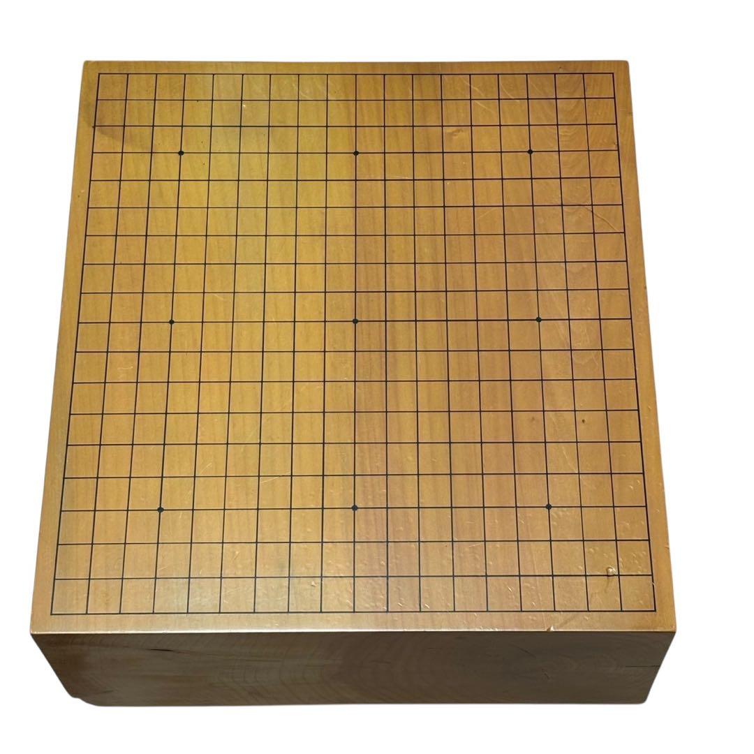高級天然木 本榧 碁盤 ヘソあり 蛤碁石 那智黒石 本カヤ 囲碁