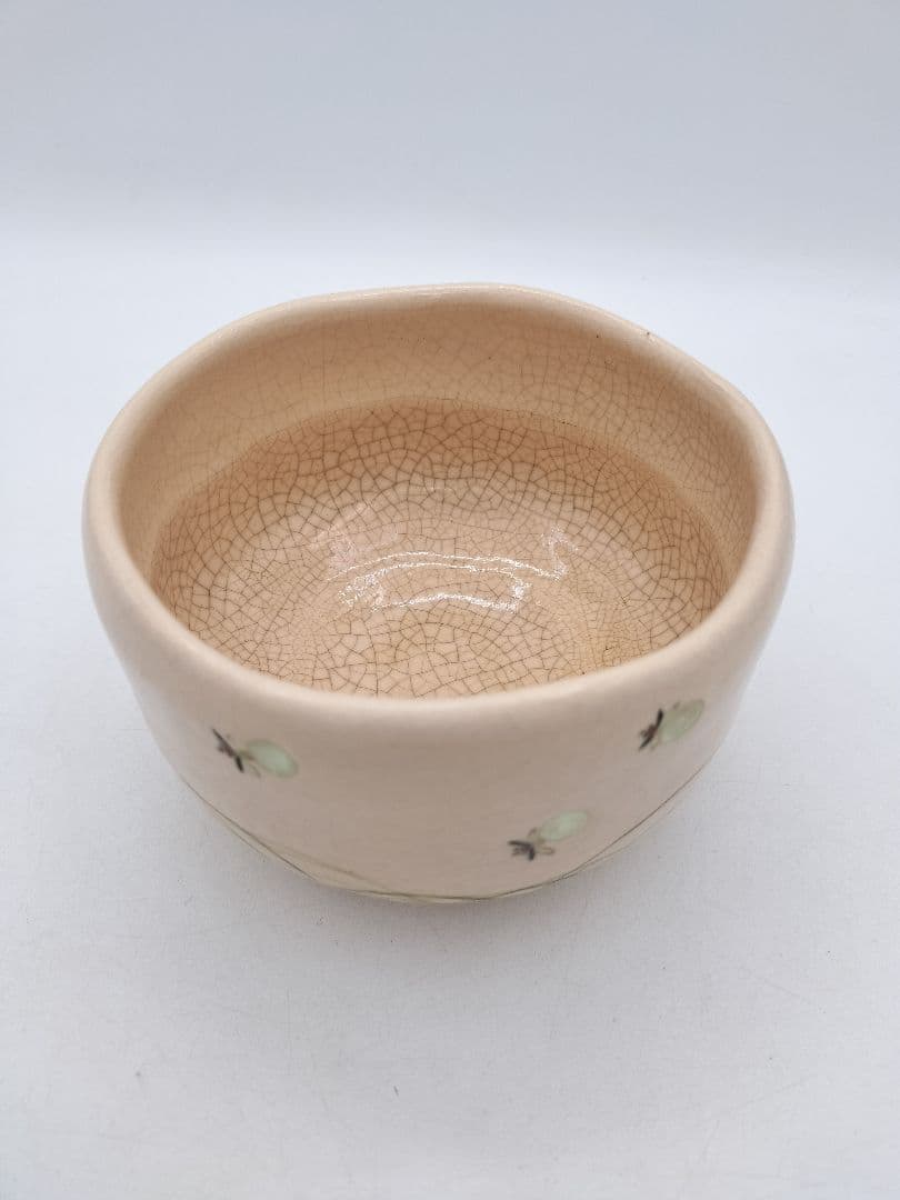 c664 茶碗 白楽 蛍火(闇光) 桂窯 伊東桂楽 木箱 茶道具 古物