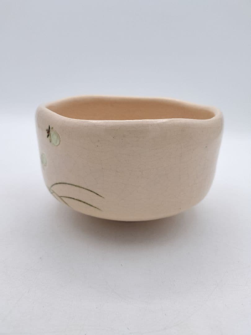 c664 茶碗 白楽 蛍火(闇光) 桂窯 伊東桂楽 木箱 茶道具 古物