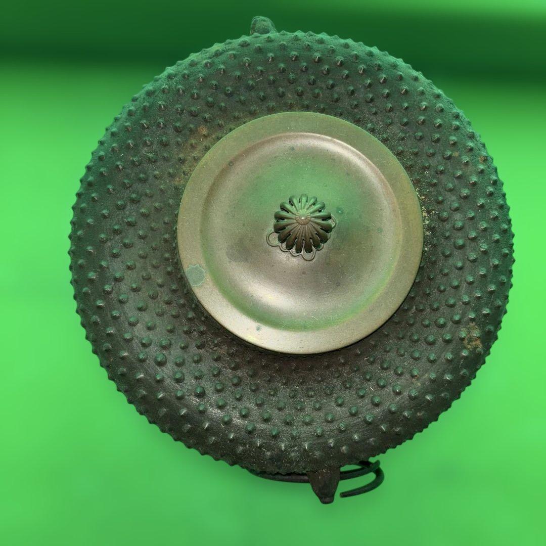 鋳鉄製 茶釜 突起模様