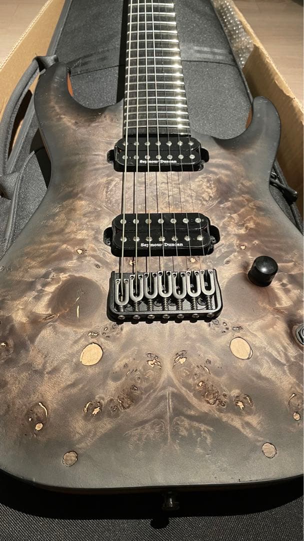 【パーツ交換あり】E-HR7-FX/BM (Black Burst) 7弦