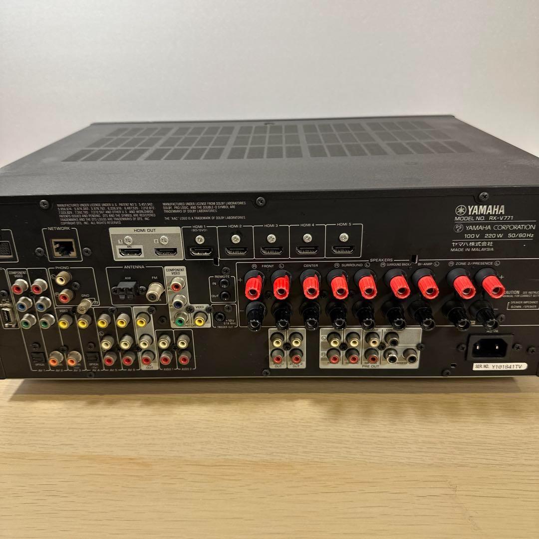 YAMAHA RX-V771 AVレシーバー AVアンプ ヤマハ　リモコン付き
