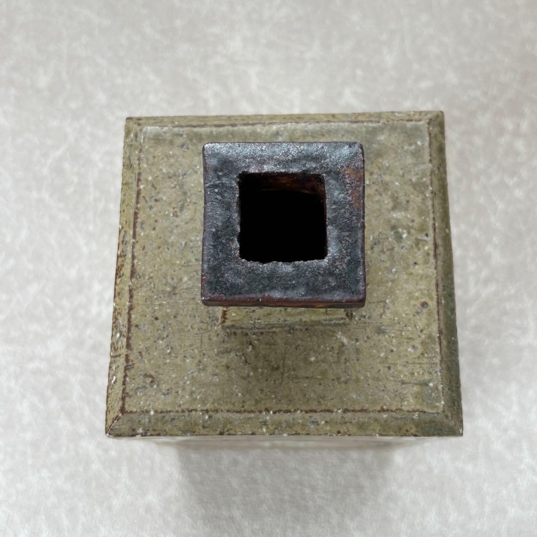 「象嵌角瓶」 山本教行造 春夏秋冬 花瓶 花入