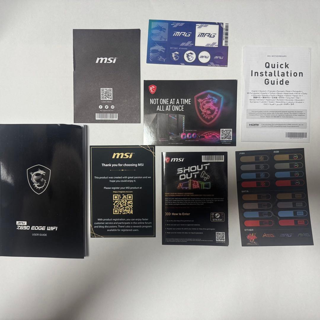 i9-13900K+MSI MPG Z690 EDGE WIFI DDR5セット