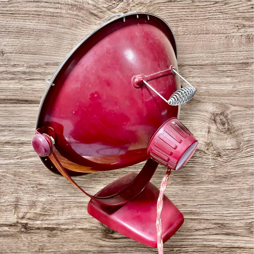 昭和レトロ　貴重品　東京芝浦電気株式会社　東芝　可愛い電気ストーブ　丸形　赤