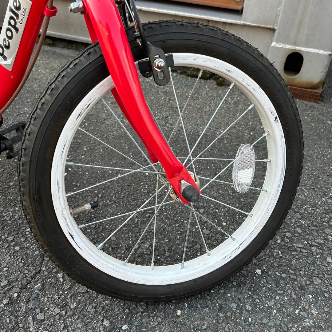 People 自転車 ケッターサイクル 16インチ バランスバイク 子供用 赤