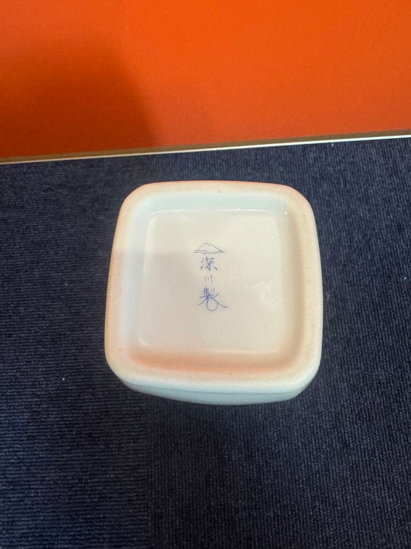 1634  深川製磁　花鳥文　金彩