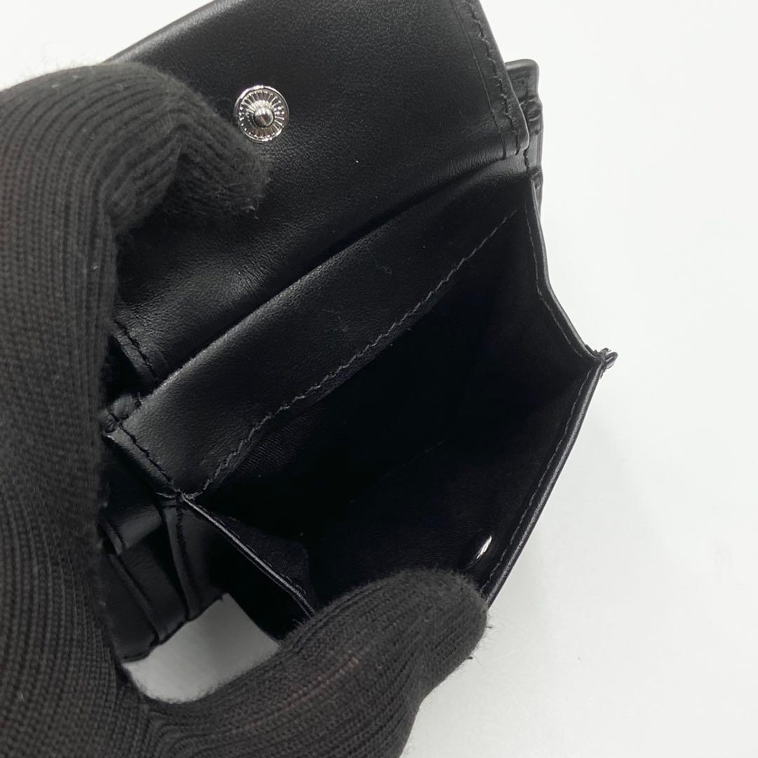 極美品　DISEL ディーゼル 1DR ワンダー　折り財布　レザー　ブラック