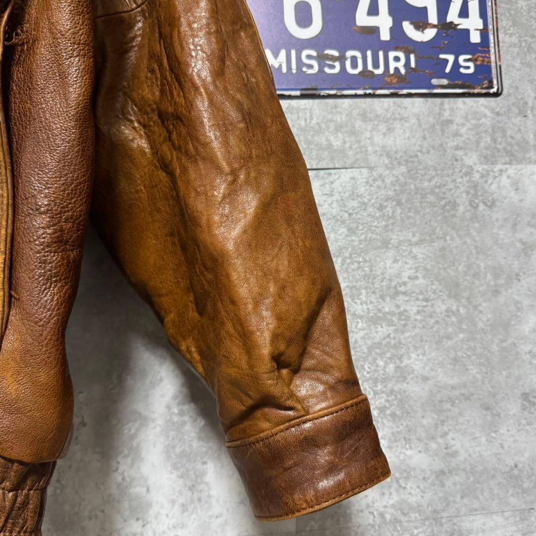 ゆ*と様 Golden Fleece G-1タイプ レザーフライトジャケット 本