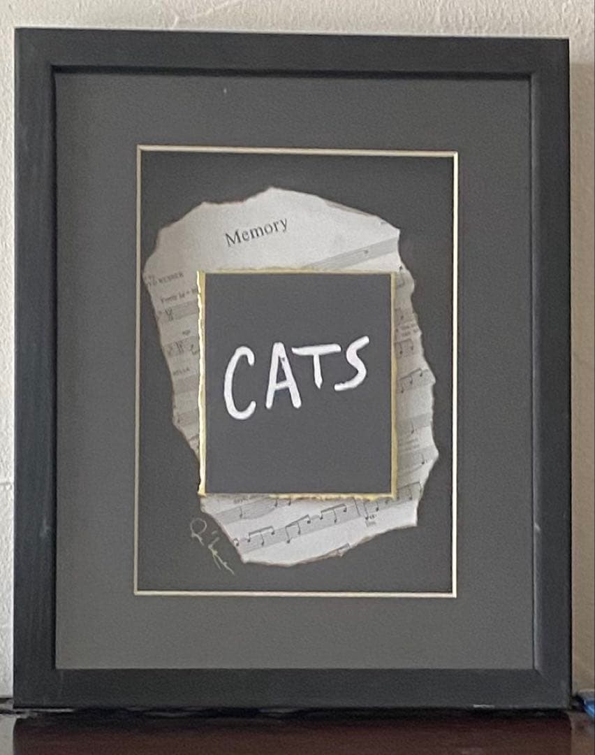 ☆Cats☆ NY ブロードウェイミュージカル　キャッツ　立体フレーム　レア品