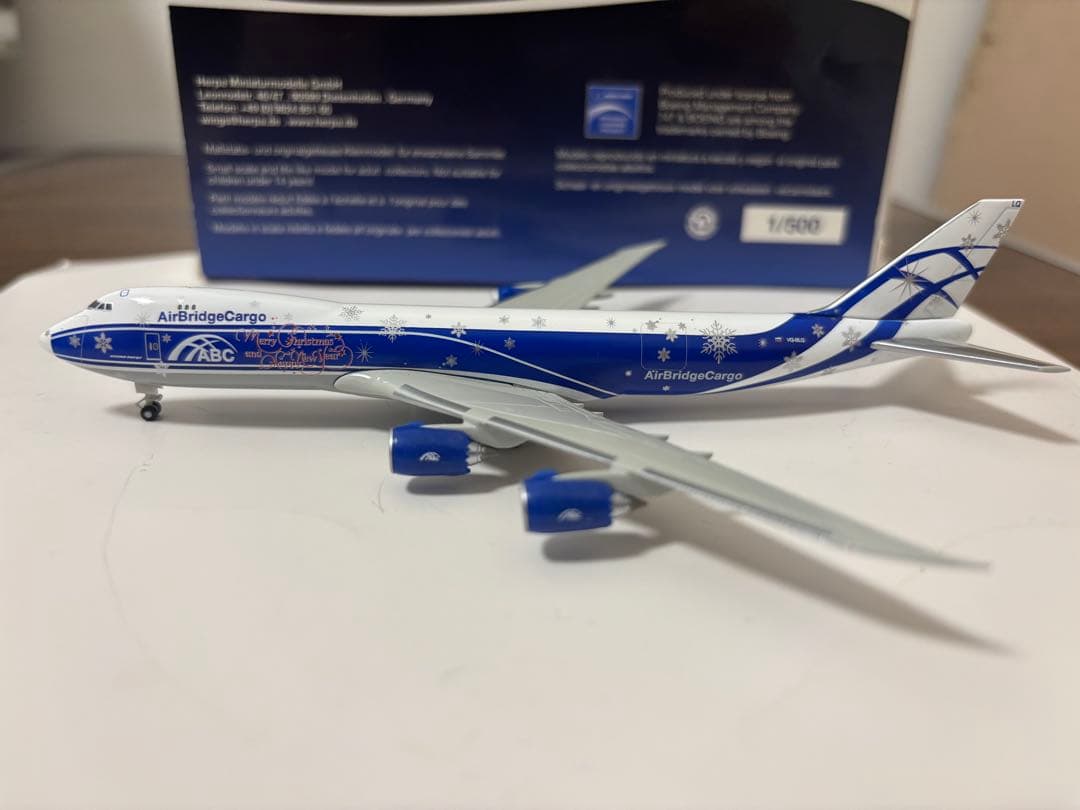 エアブリッジ・カーゴ　B747-8F herpa 1/500