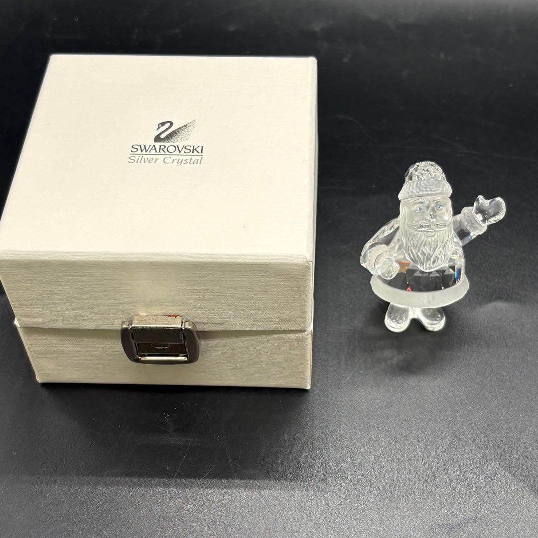 スワロフスキー　置物　　オブジェ　クリスマス　サンタクロース　no.175