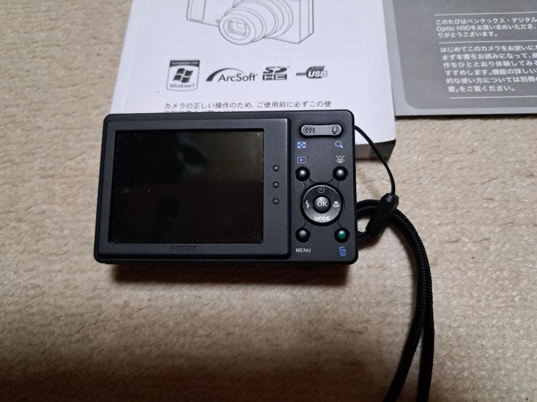 PENTAX Optio H90 コンパクトデジタルカメラ オレンジ 動作品