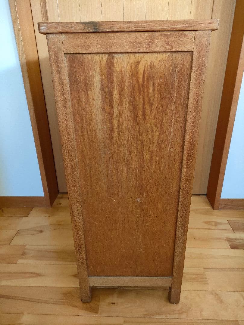 アンティーク サイドチェスト 袖机 書類棚 昭和レトロ