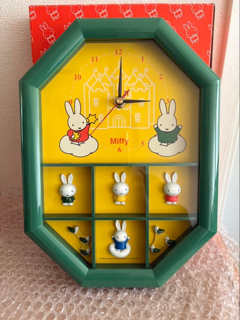 ミッフィー　掛け時計　箱付き