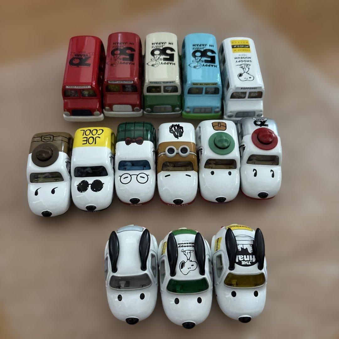 スヌーピー トミカ　ミニカー＆バス