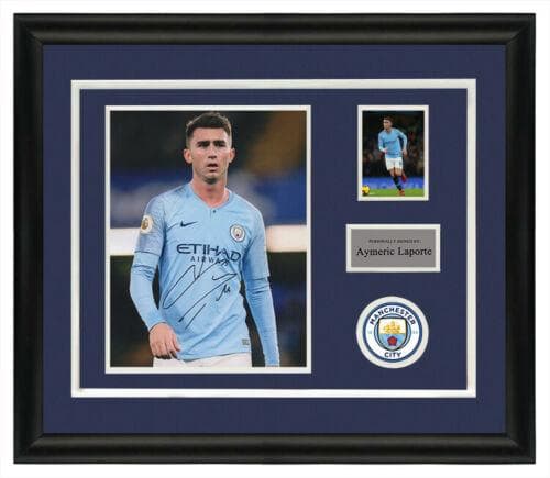 直筆サイン入り写真 アイメリク・ラポルテ マンチェスター・シティFC SA鑑定済