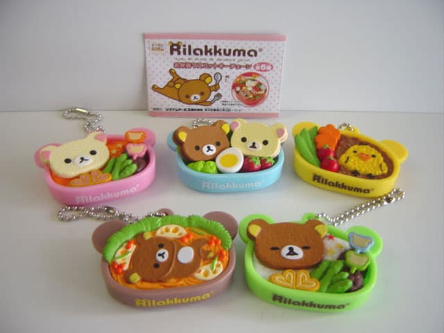 ♯Ism24AJリラックマお弁当マスコットキーチェーン全5種