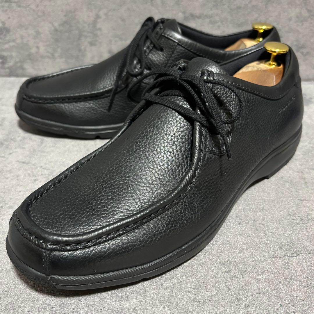 未使用級　リーガルウォーカー　レザースニーカー　シボ革　ブラック　高級　2134