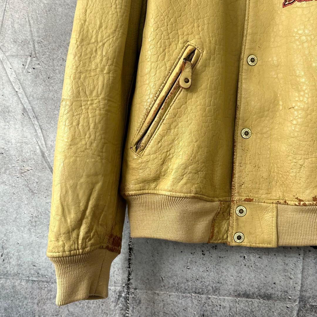 ⭐️90s⭐️ HARLEY DAVIDSON シングルライダースジャケット　羊