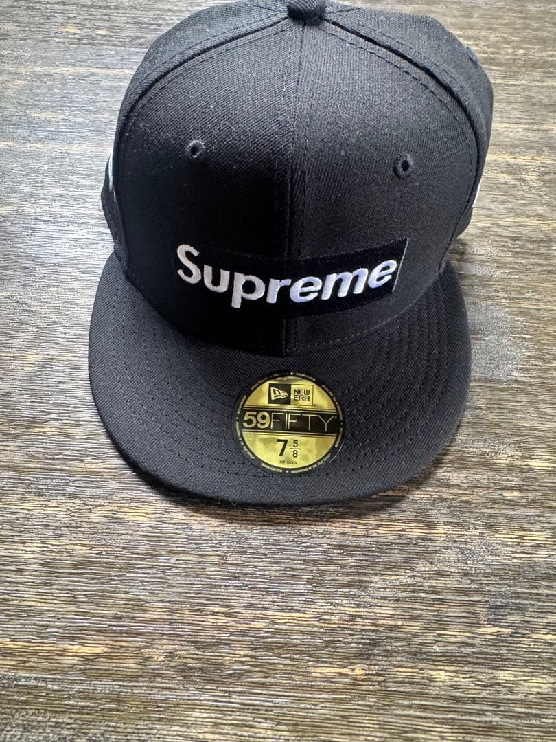 Supreme 59FIFTY キャップ ブラック 7 5/8