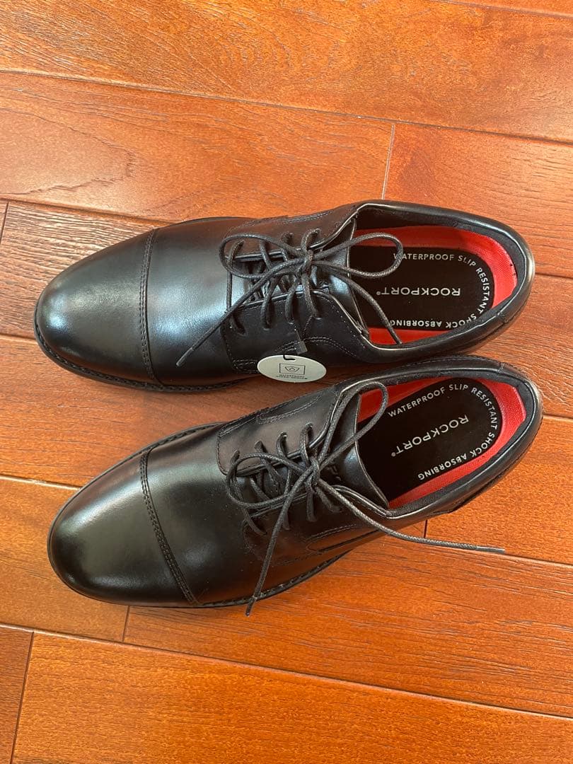 新品　ROCKPORT 防水 黒 ビジネスシューズ