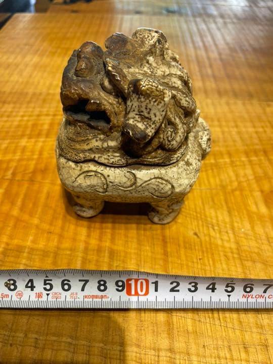 香炉 志野 狛犬 本阿弥光悦 白釉獅子