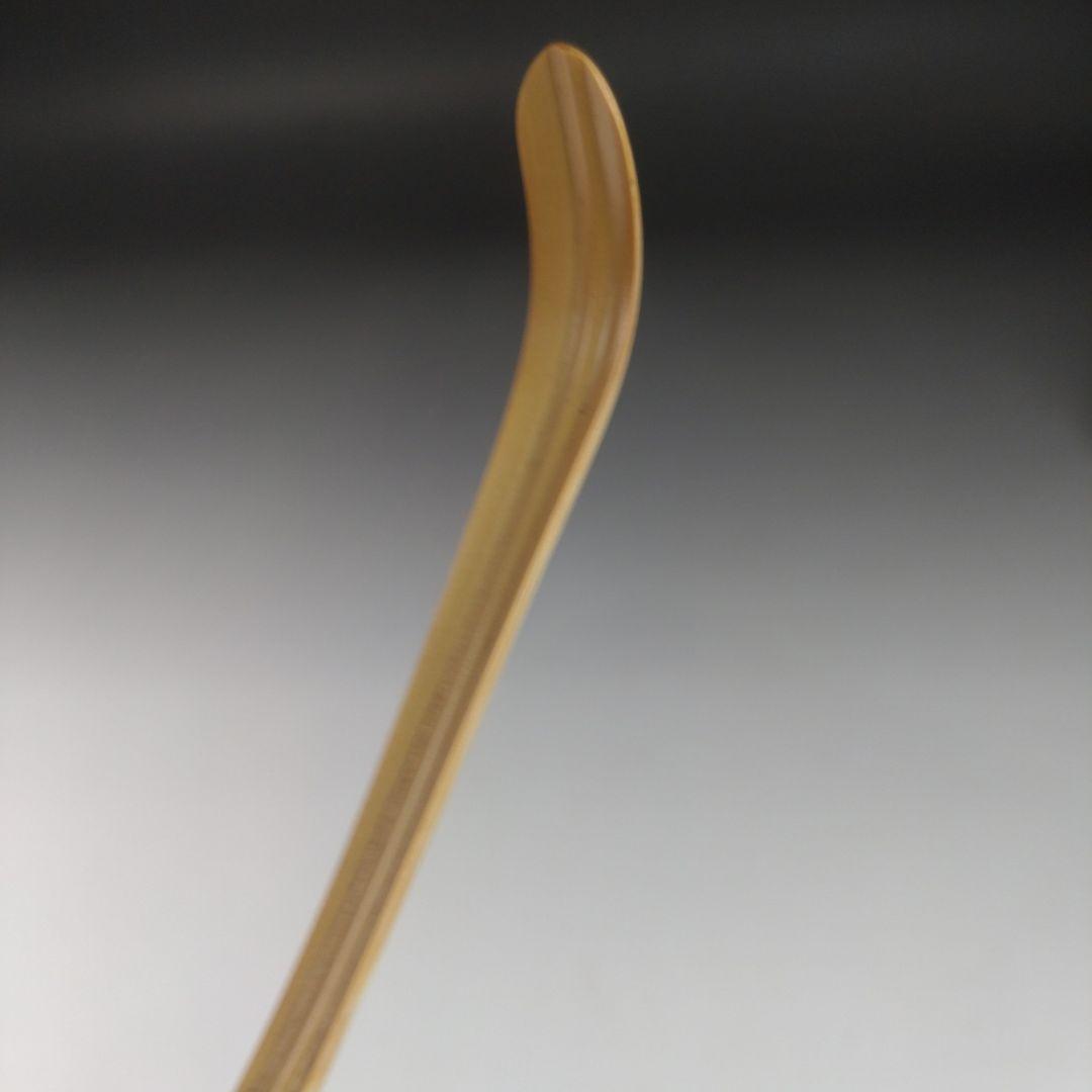 ウ42 茶杓『大徳寺　立花大亀　極箱』『銘　好日』『海野宗泰下削　共箱　しみ竹』