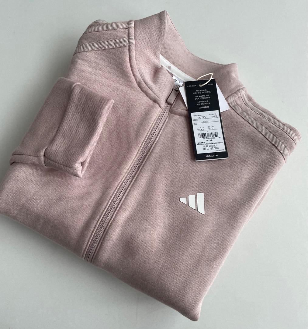 新品タグ付⛳️長袖トレーナー裏起毛セットアップ秋冬　アディダスゴルフ　スリーライン