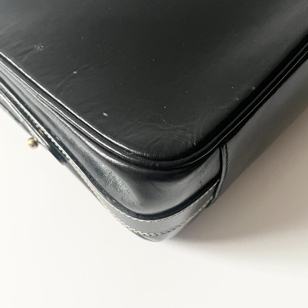 【希少】BALLY ショルダーバッグ ブラック レザー ヴィンテージ