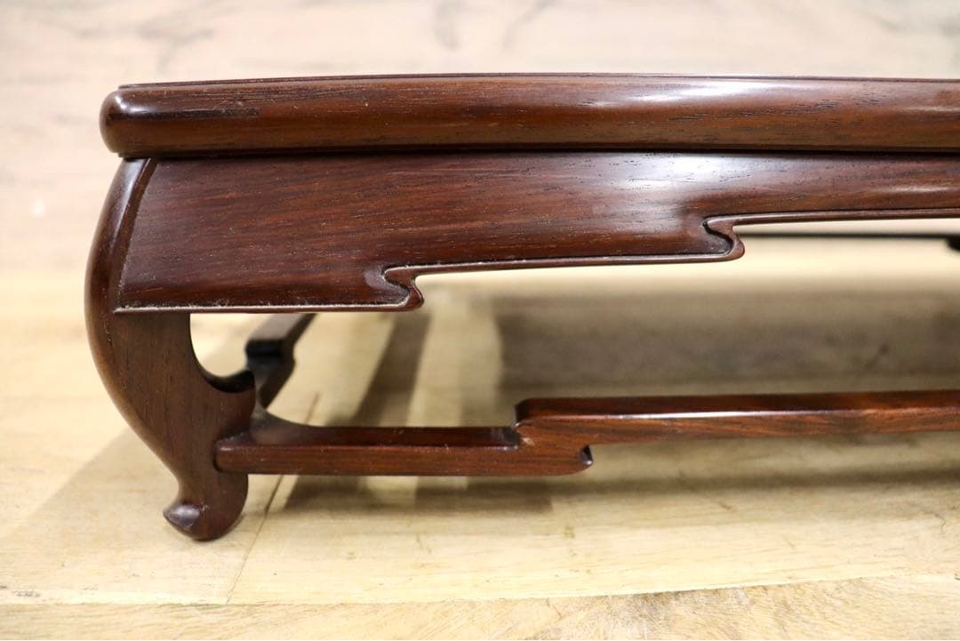 GMIH95C○大阪唐木指物 花台 通産大臣指定 伝統工芸品 飾り台 床の間 和