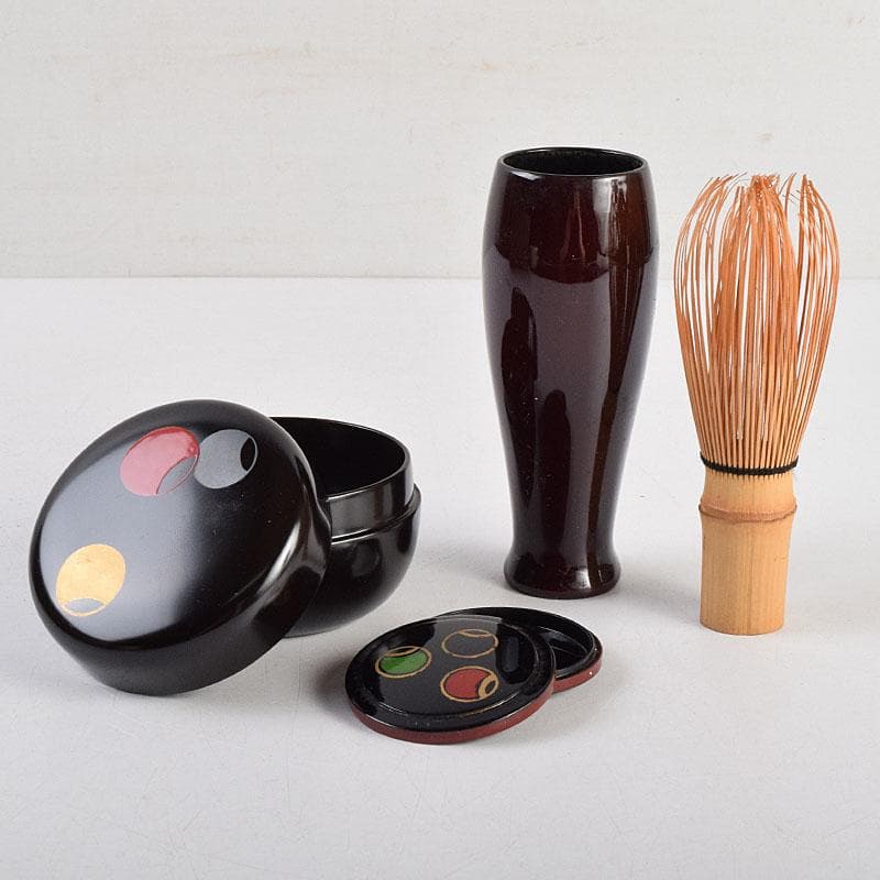 茶道具　桑茶箱　茶碗　棗　香合など　8点　一式　M　R9405