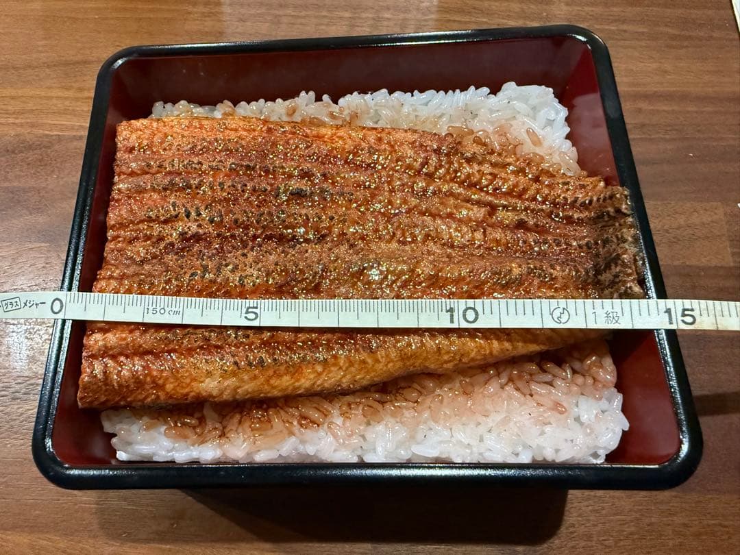 ［新品］うなぎ 鰻重 食品サンプル　15cm×12cm