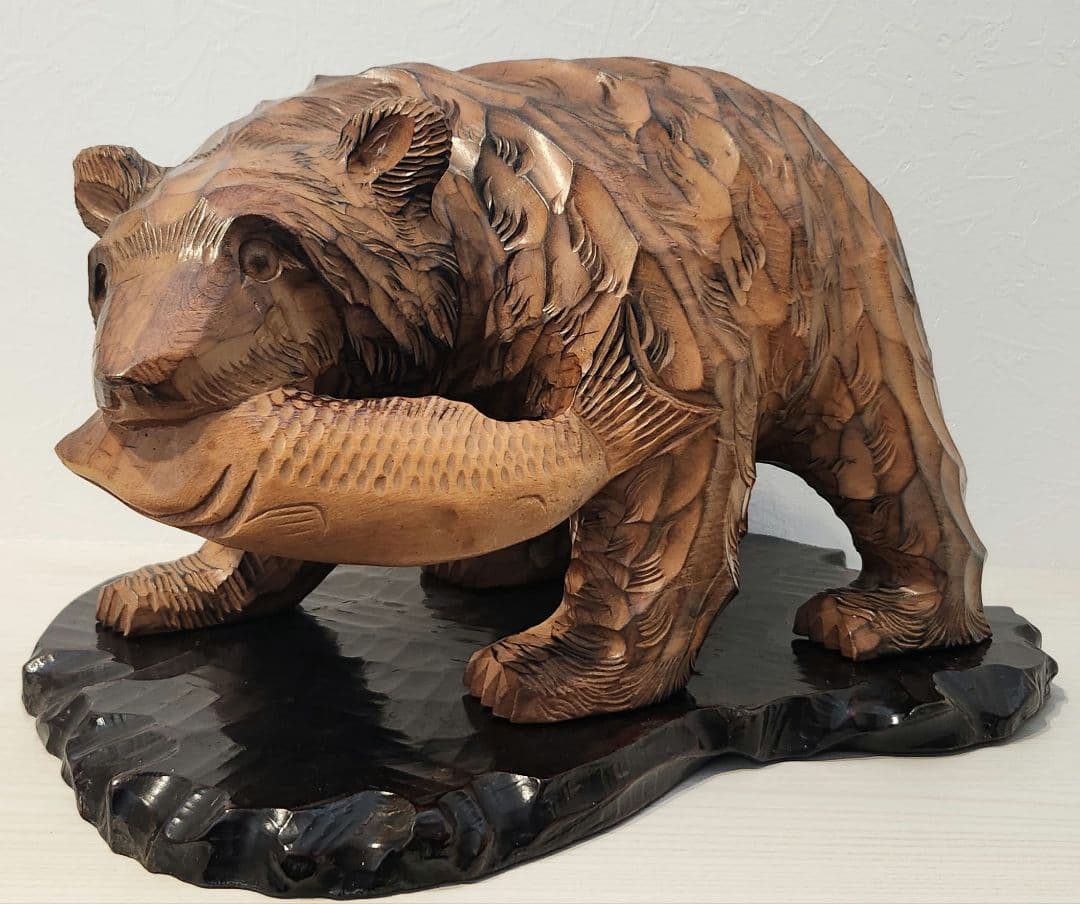 1971年物 登別 木彫り熊 昭和レトロ ヴィンテージ