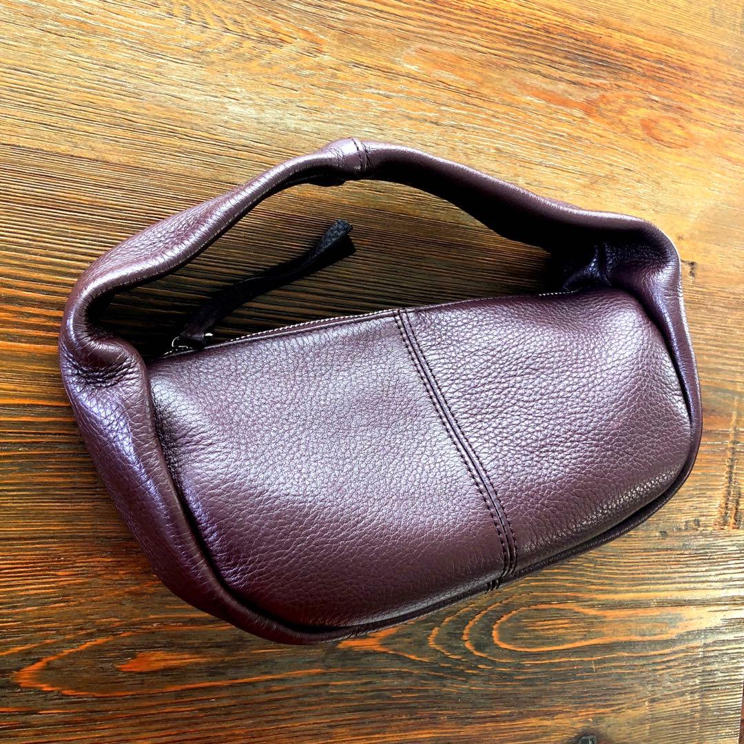 TODAYFUL Leather Wrap Bag バーガンディ
