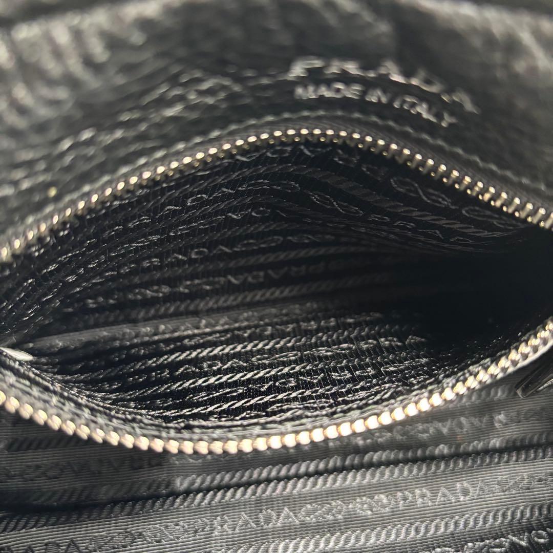 【極美品】 PRADA プラダ ショルダーバッグ ヴィッテロ ブラック 黒