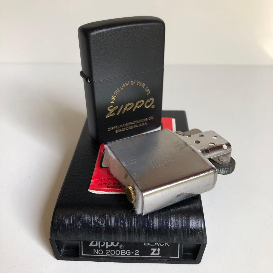 レア1982年製未使用ZIPPO イタリックロゴデザインZIPPO