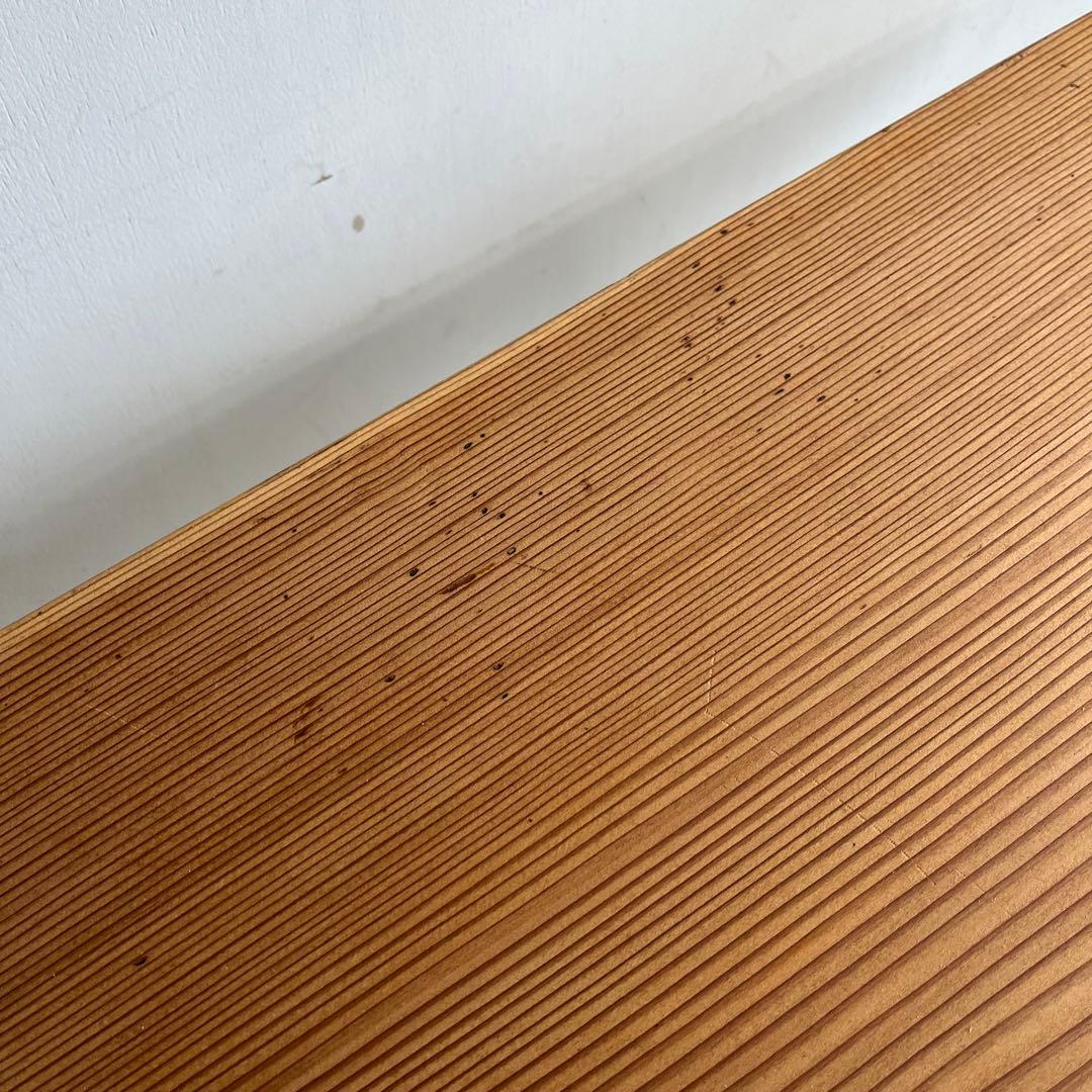 アンティーク アイアン テーブル 古材 一枚板 鉄脚 z542