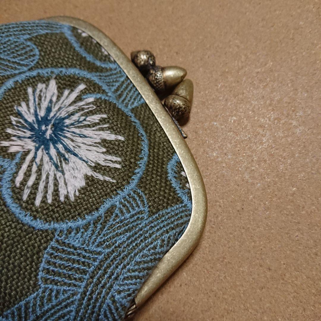 未使用 ミナ ペルホネン カドルパース hanakaze ハナカゼ がま口ポーチ