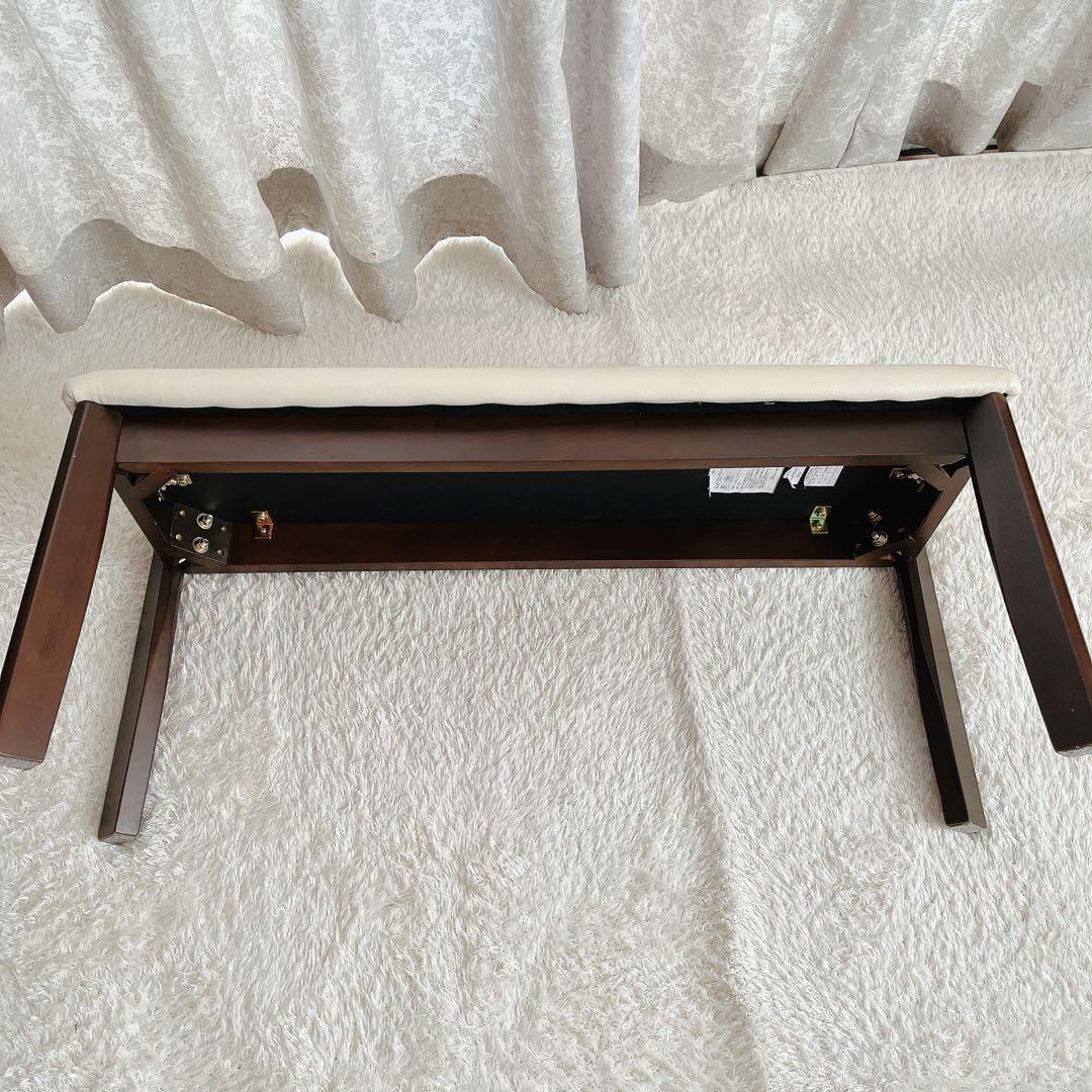 a_kimura様リクエスト品】nitori ニトリ ベンチ ホワイト ダイニン