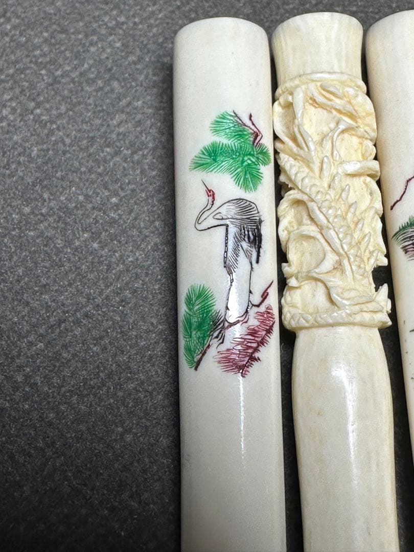 中国美術　極上　天然素材　喫煙具　煙管 パイプ　彫刻 骨董　アンティーク